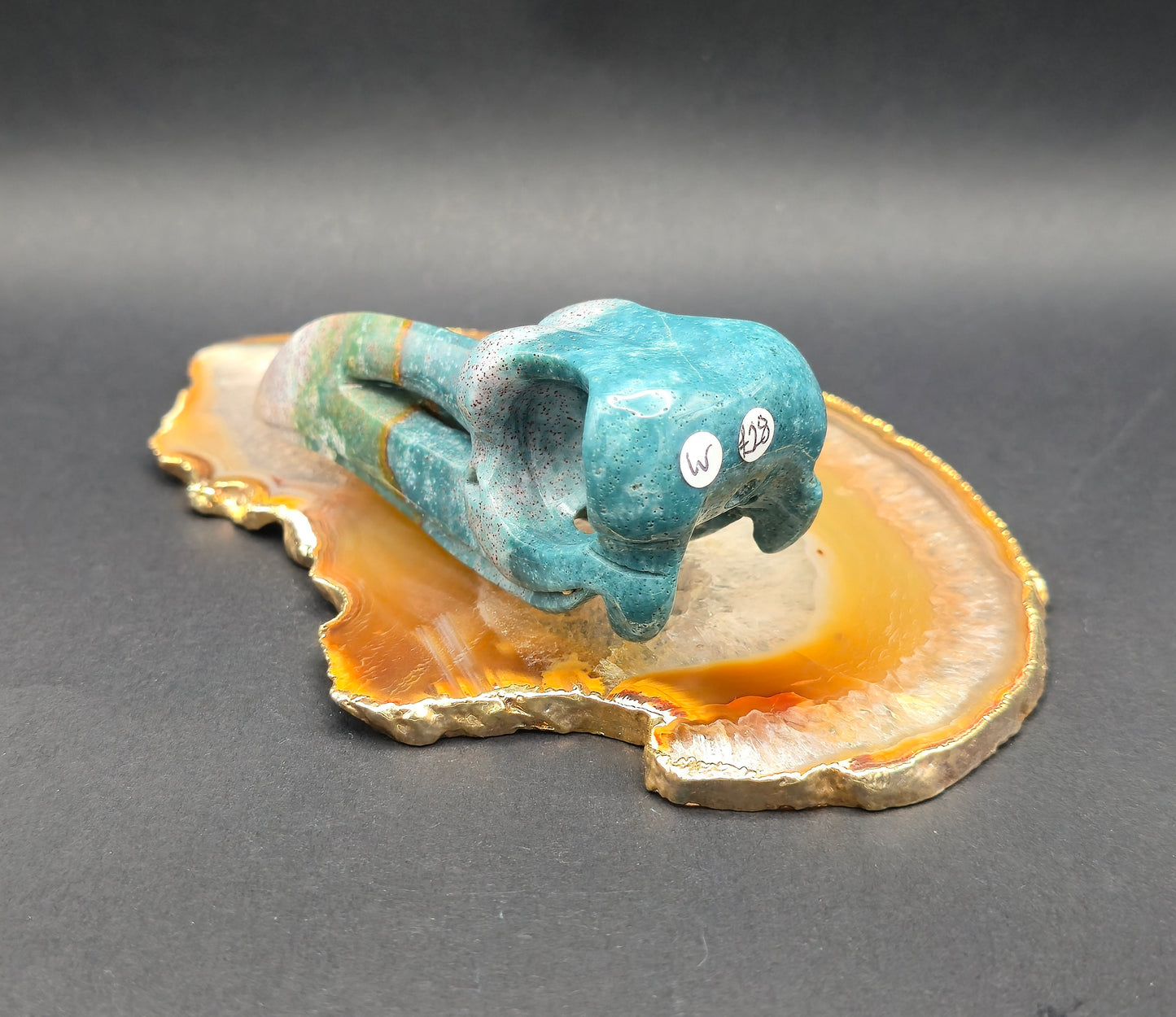 Ocean Jasper Raven Skull