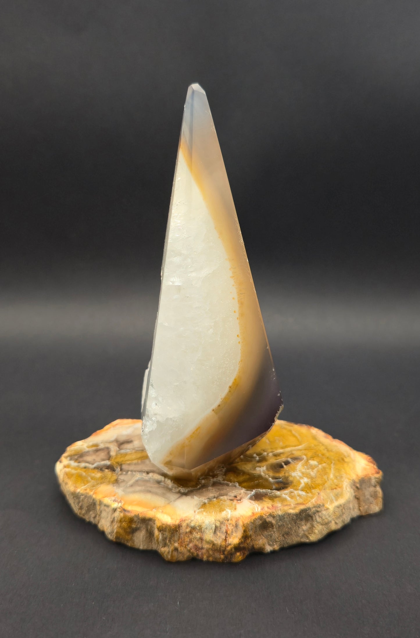 Agate Diamond with Druzy Pocket