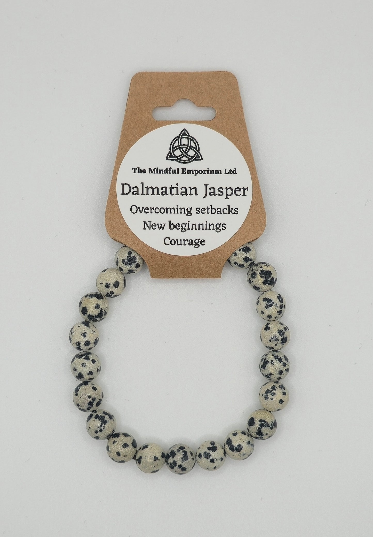 Dalmatian Jasper 8mm Bracelet
