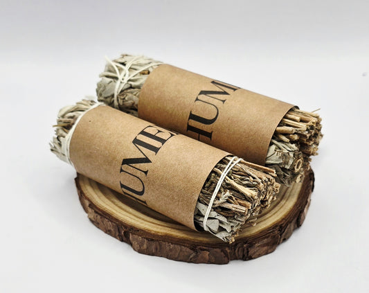 10cm White Sage & Peppermint Smudge Stick