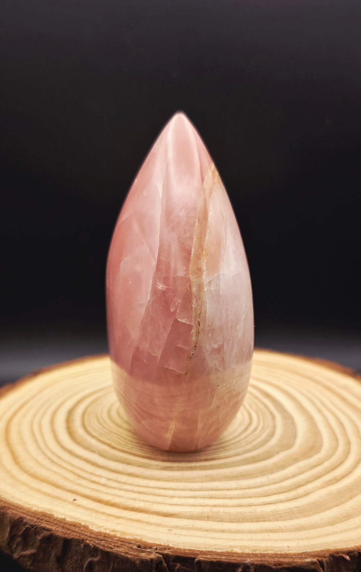 Rose Quartz Flame Freeform