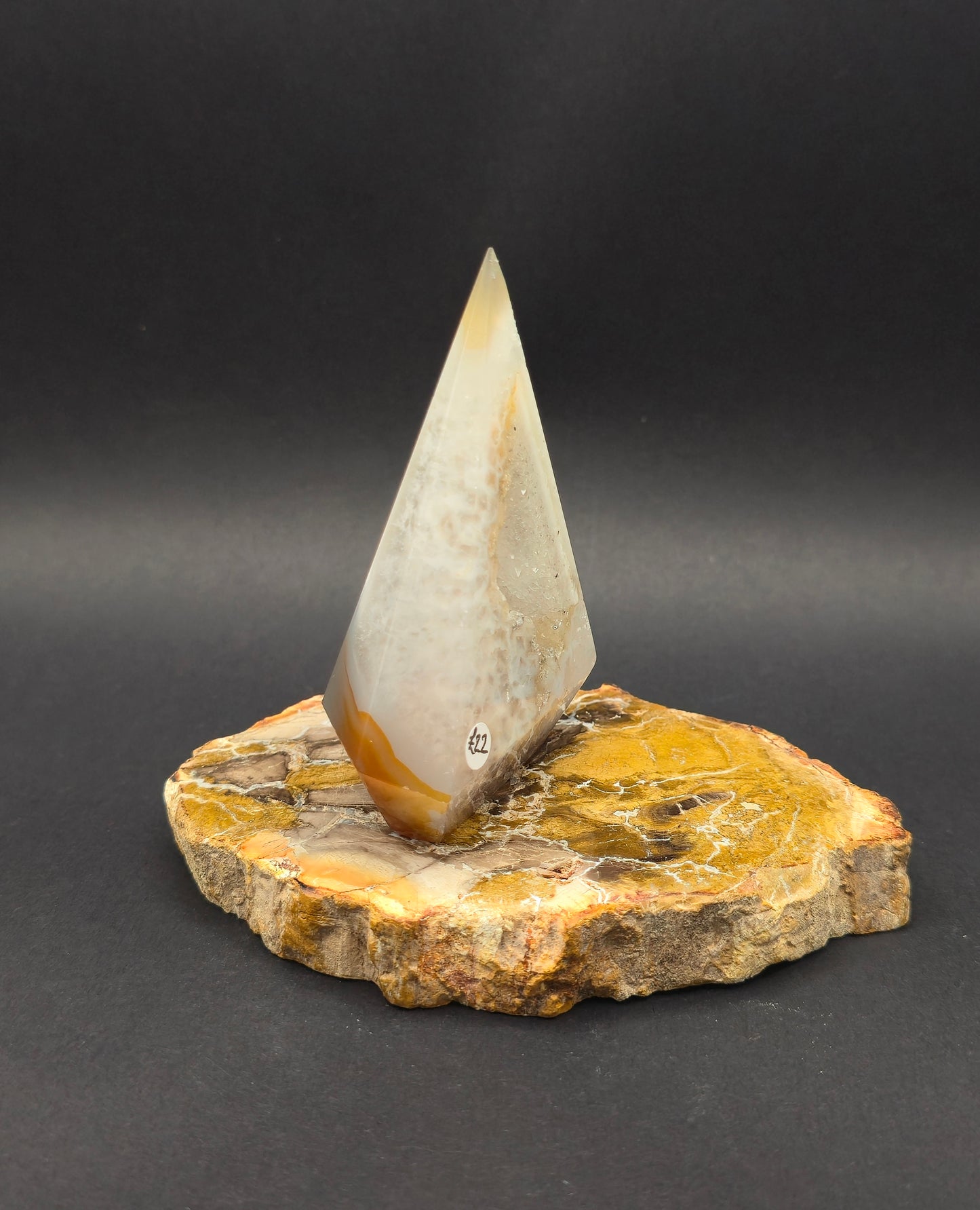 Agate Diamond with Druzy Pocket