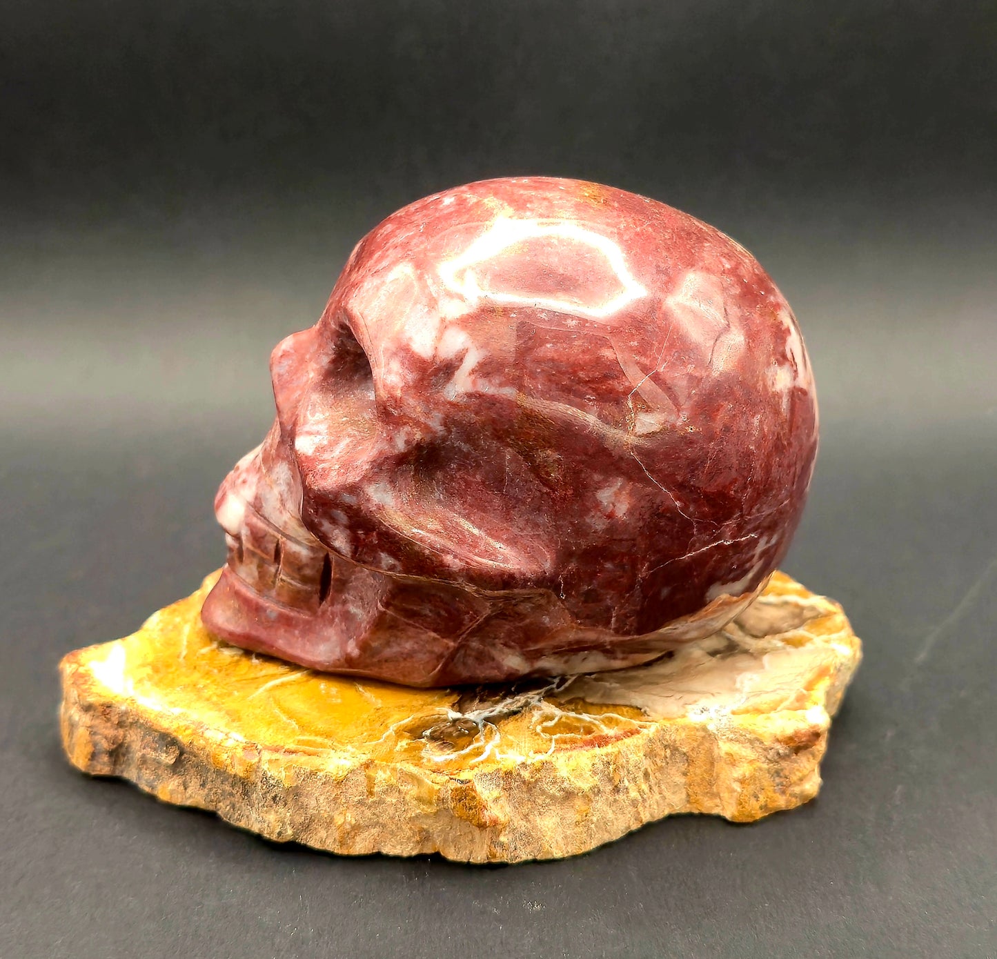 Red Jasper Skull
