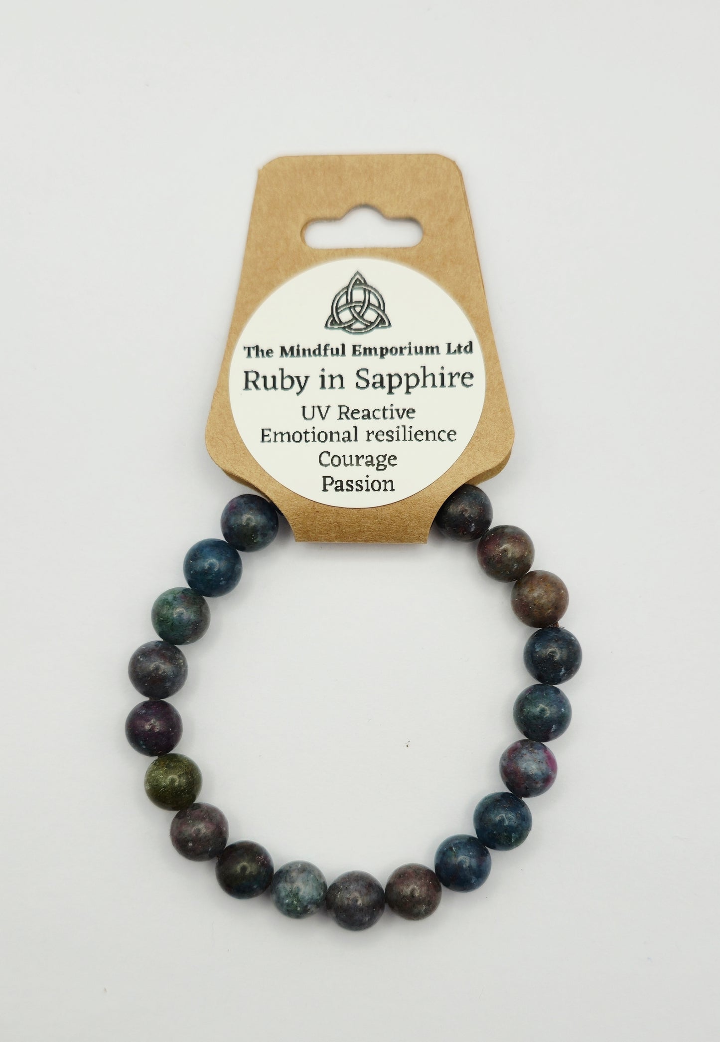 Ruby in Sapphire 8mm Bracelet