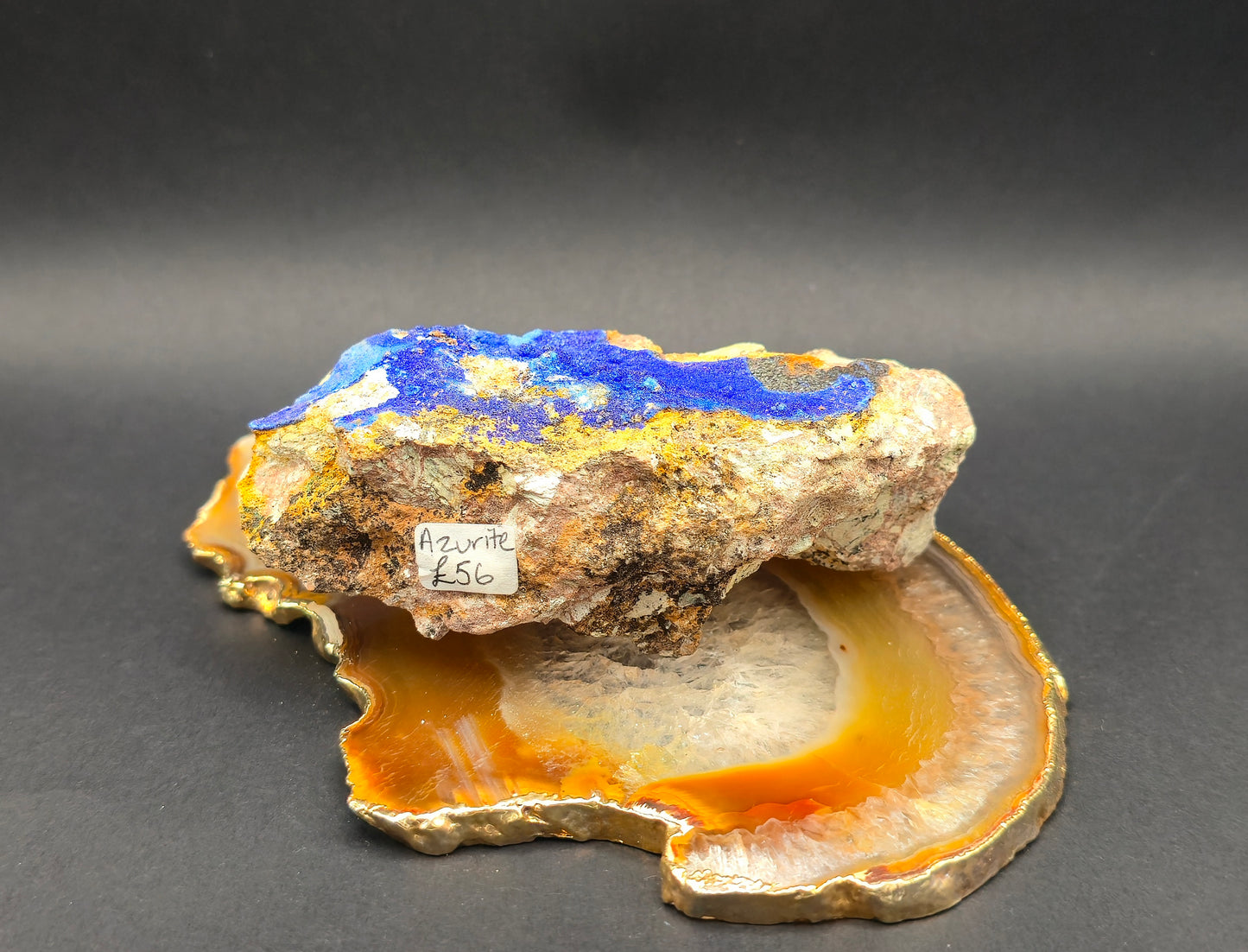 Crystallised Azurite with Malachite