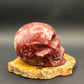 Red Jasper Skull
