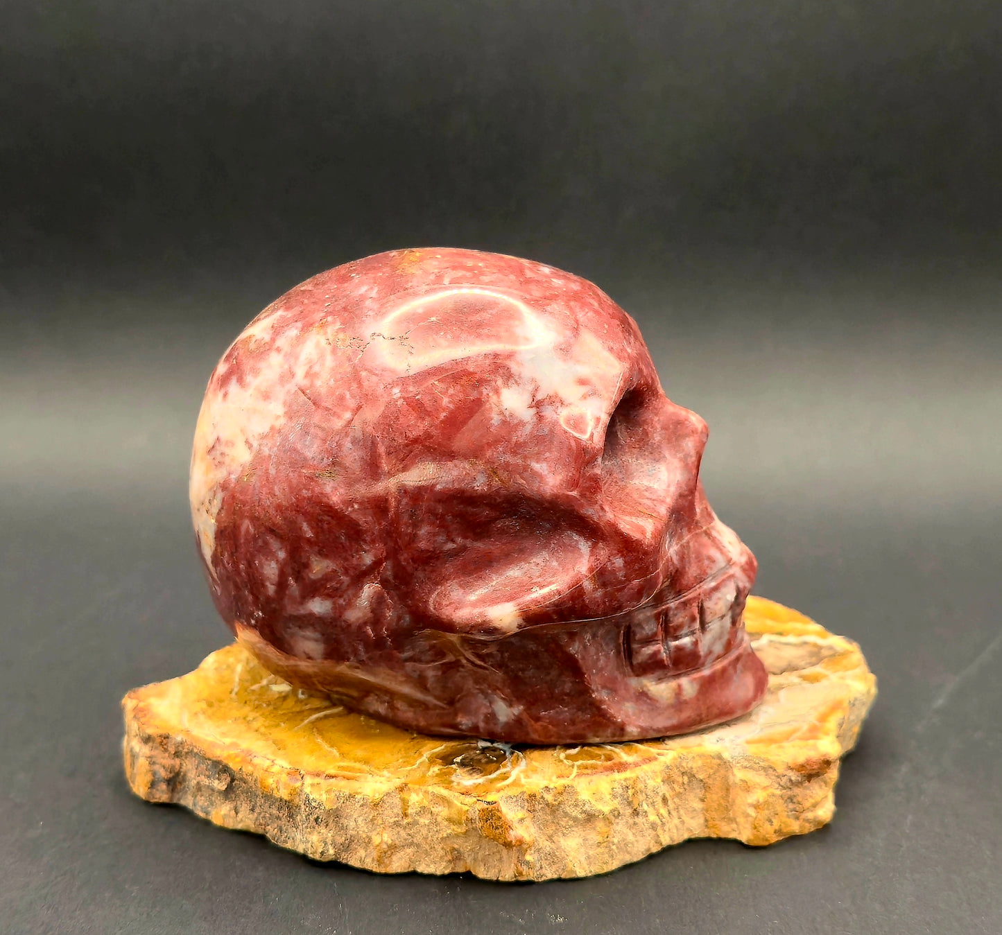 Red Jasper Skull