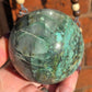 Rare Turquoise in Quartz Sphere