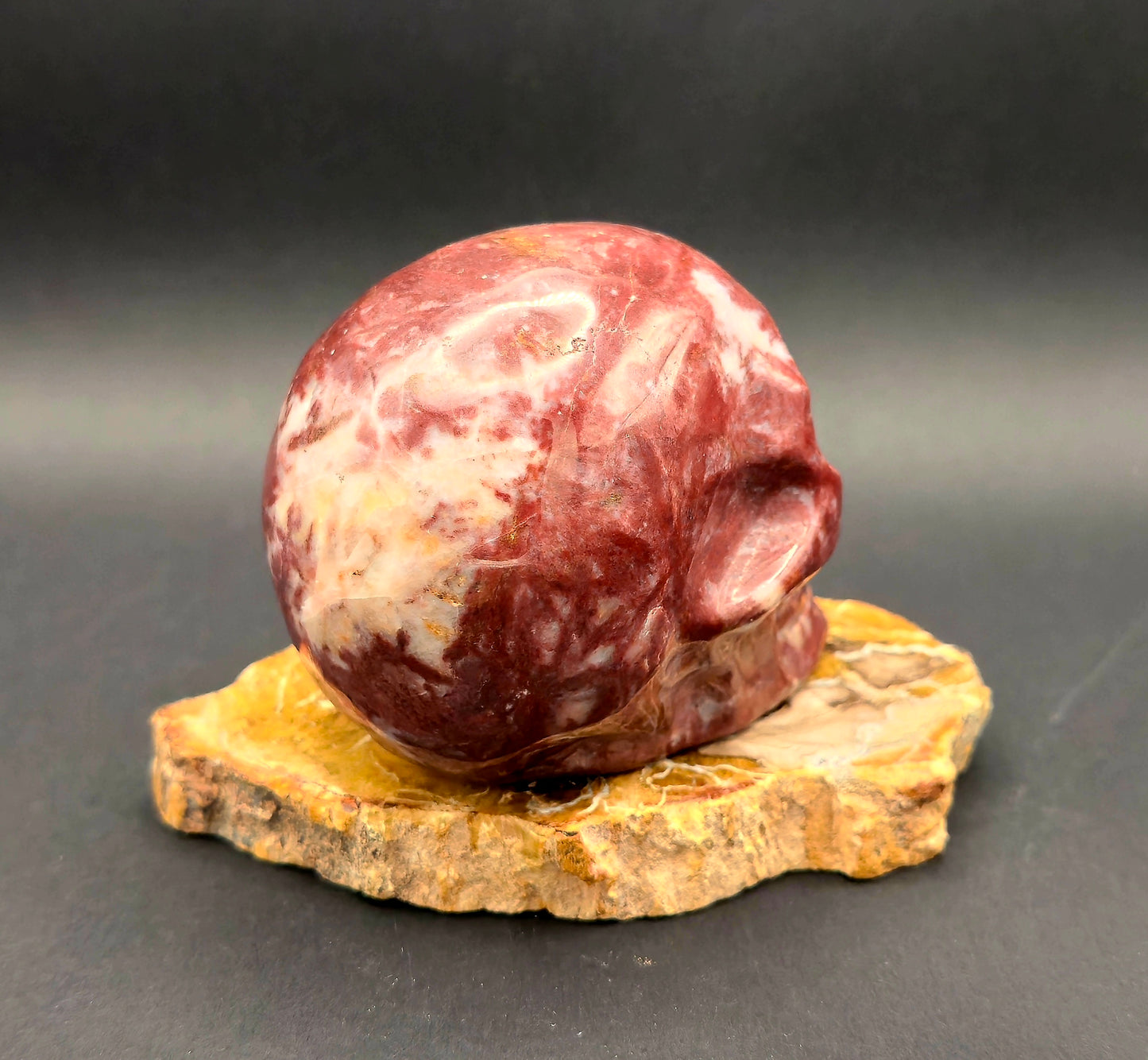 Red Jasper Skull