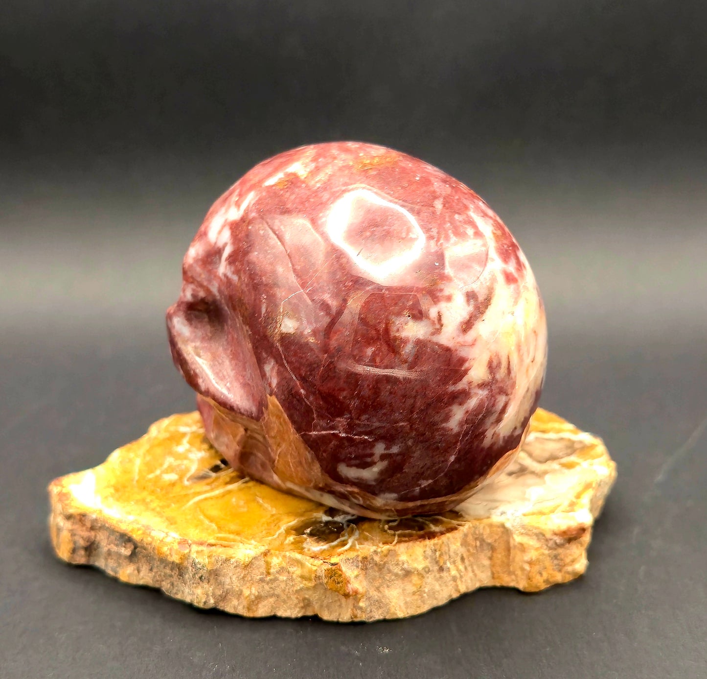 Red Jasper Skull