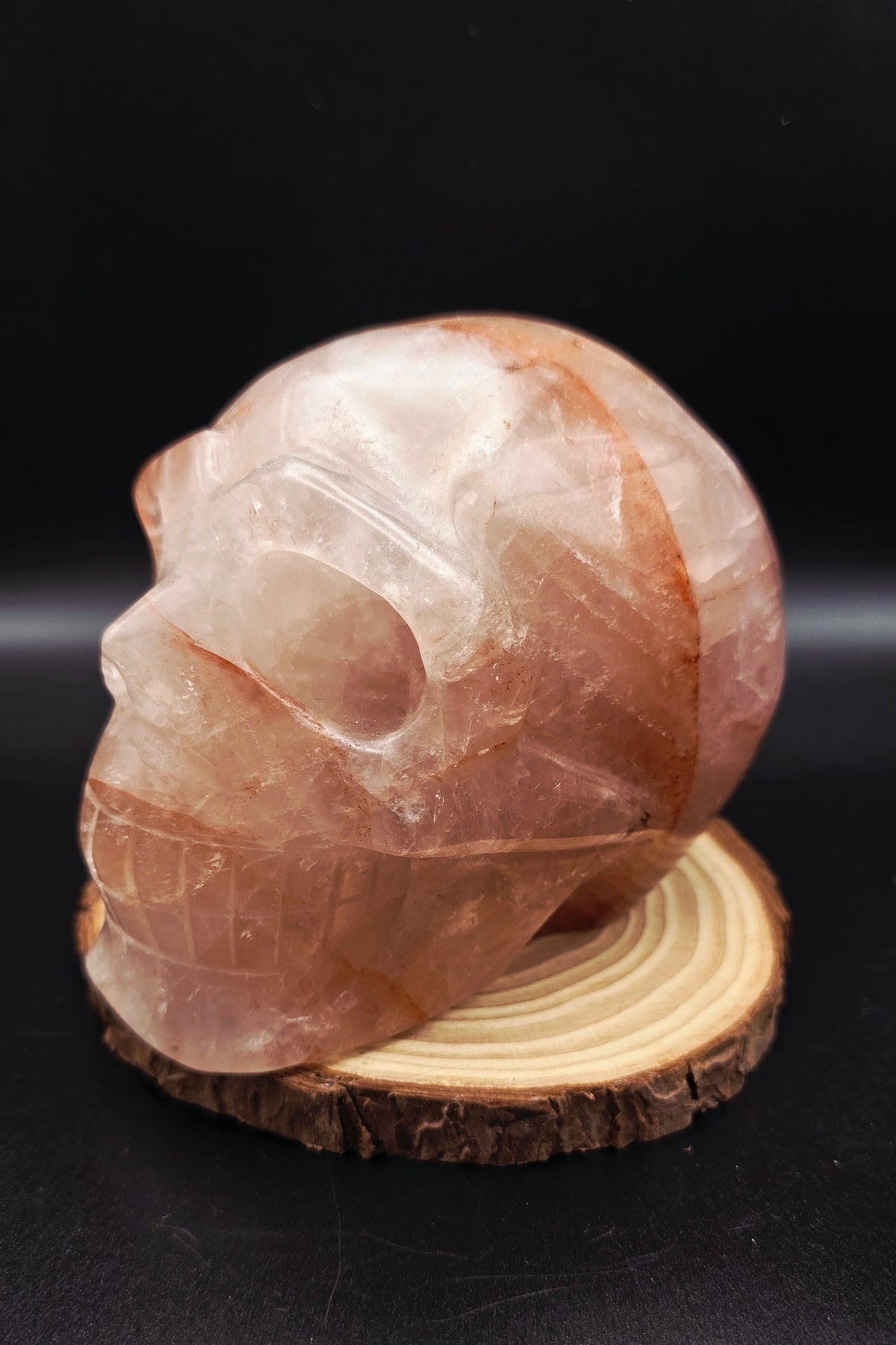 Fire Quartz Skull