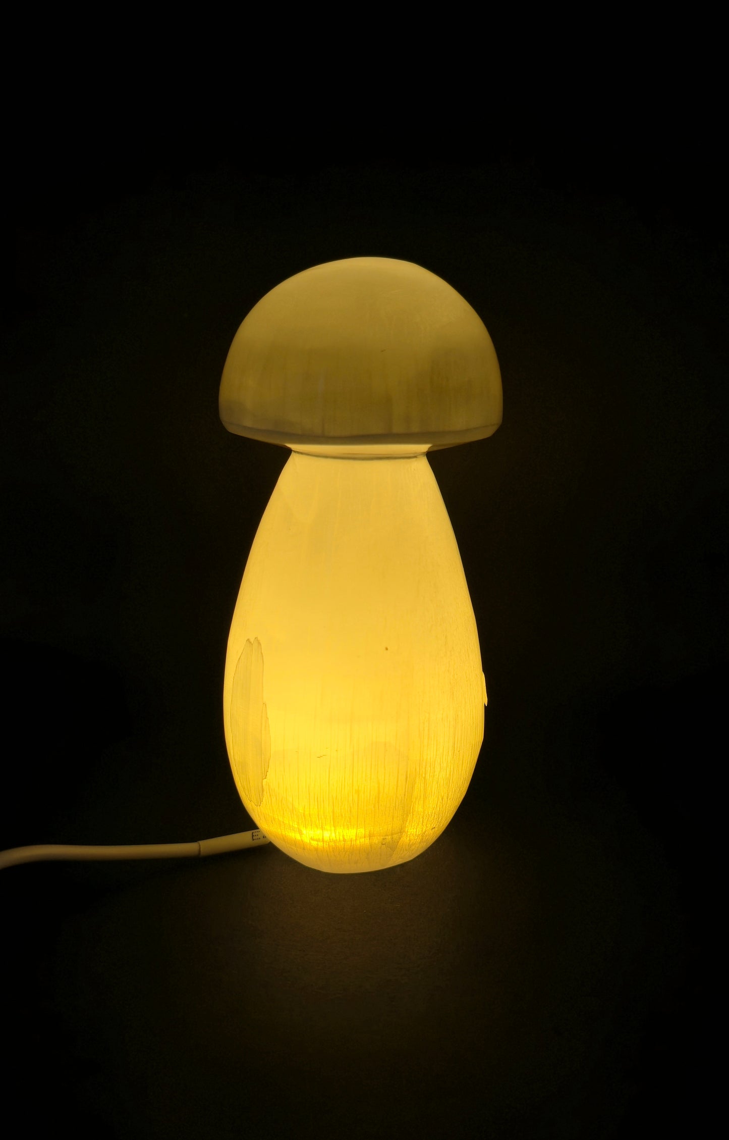 Selenite Mushroom Lamp - USB