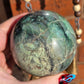 Rare Turquoise in Quartz Sphere