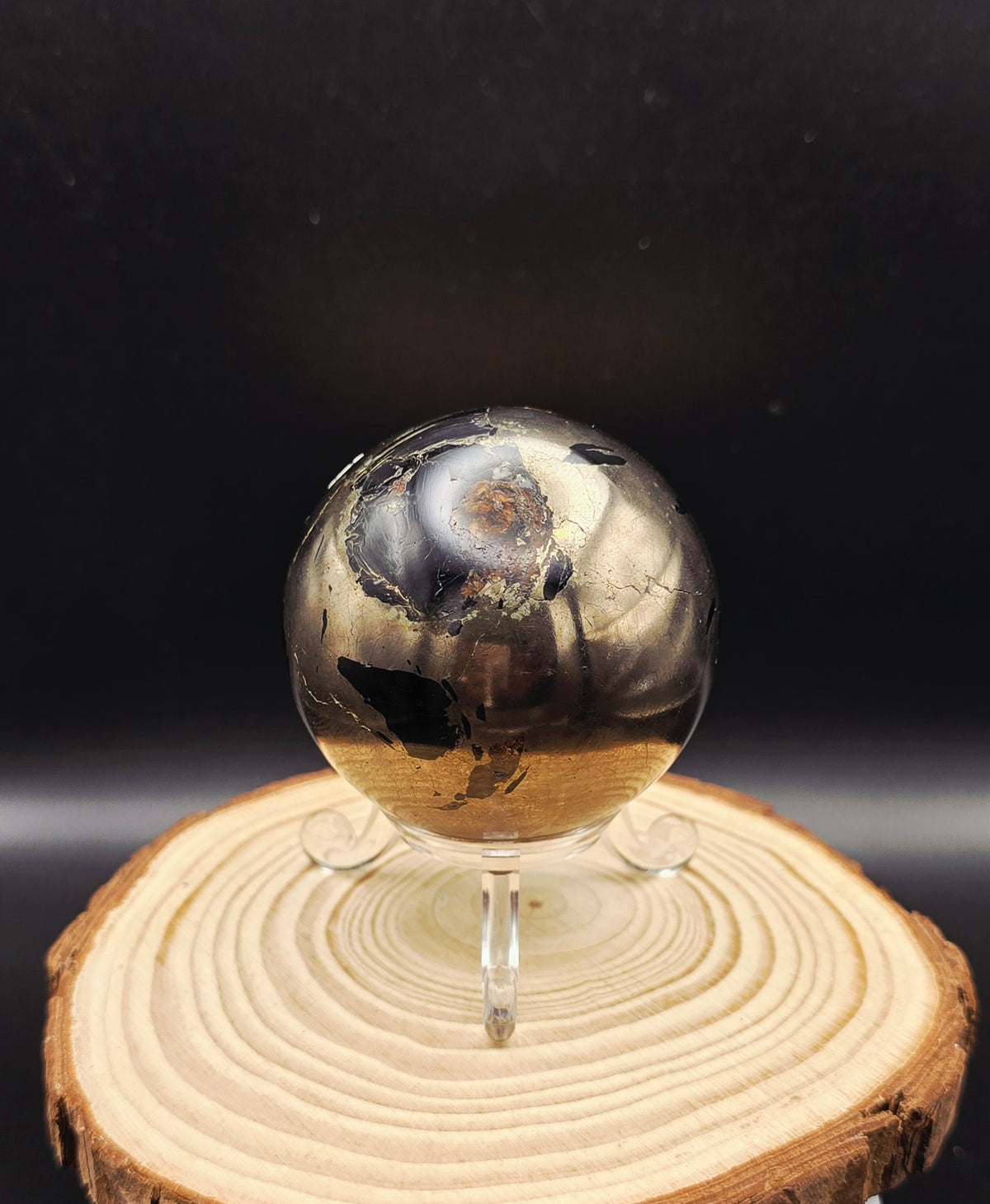 Pyrite Sphere (Lion Quartz)