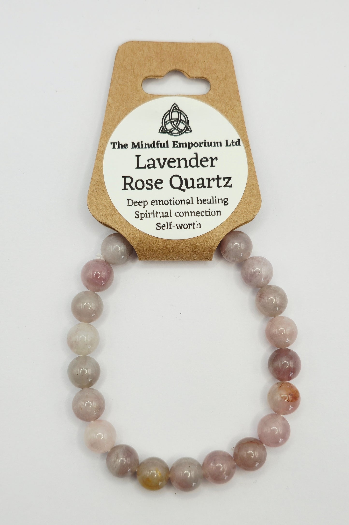 Lavender Rose Quartz 8mm Bracelet