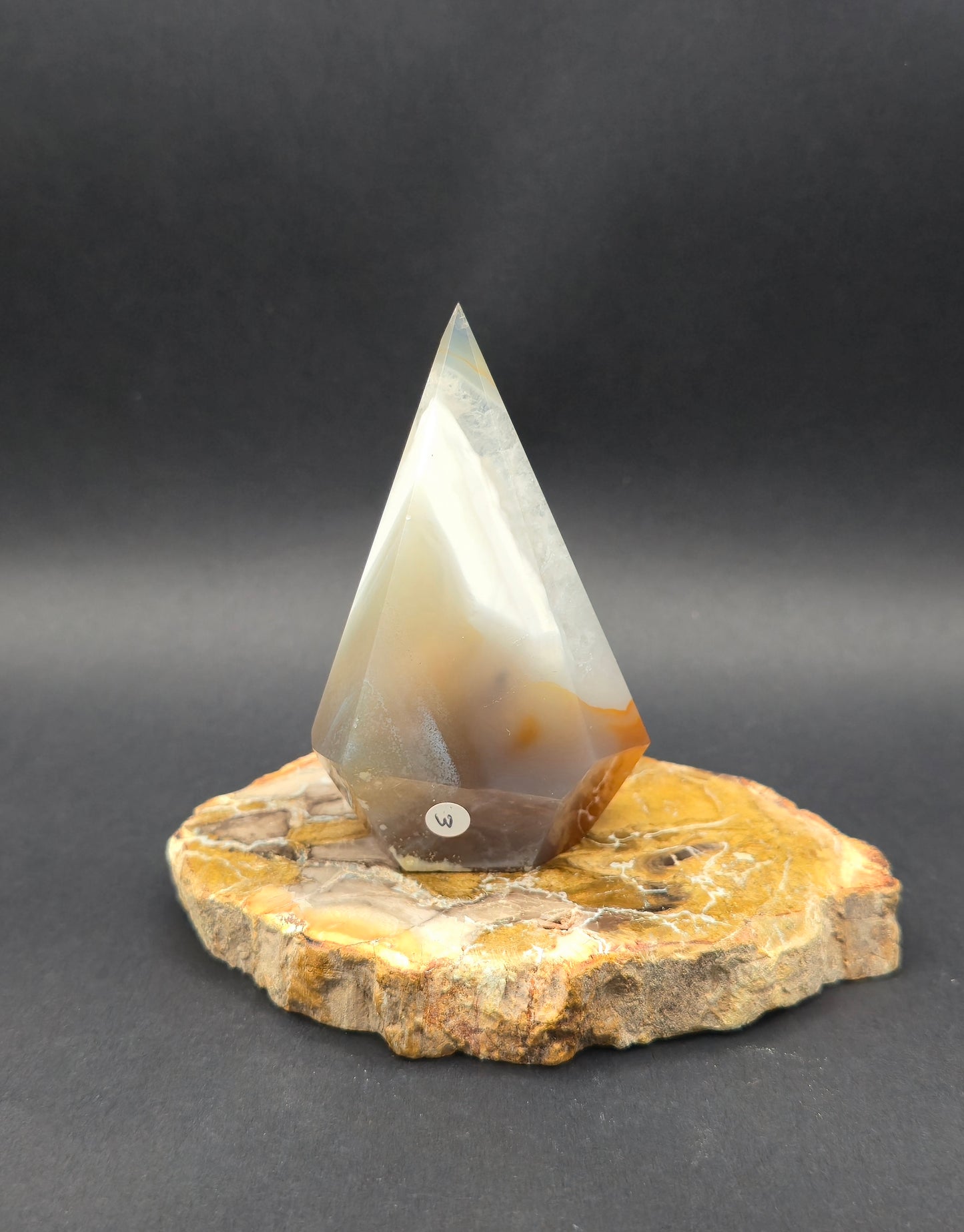 Agate Diamond with Druzy Pocket