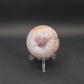 Pink Amethyst Sphere with Druzy Pocket