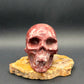 Red Jasper Skull