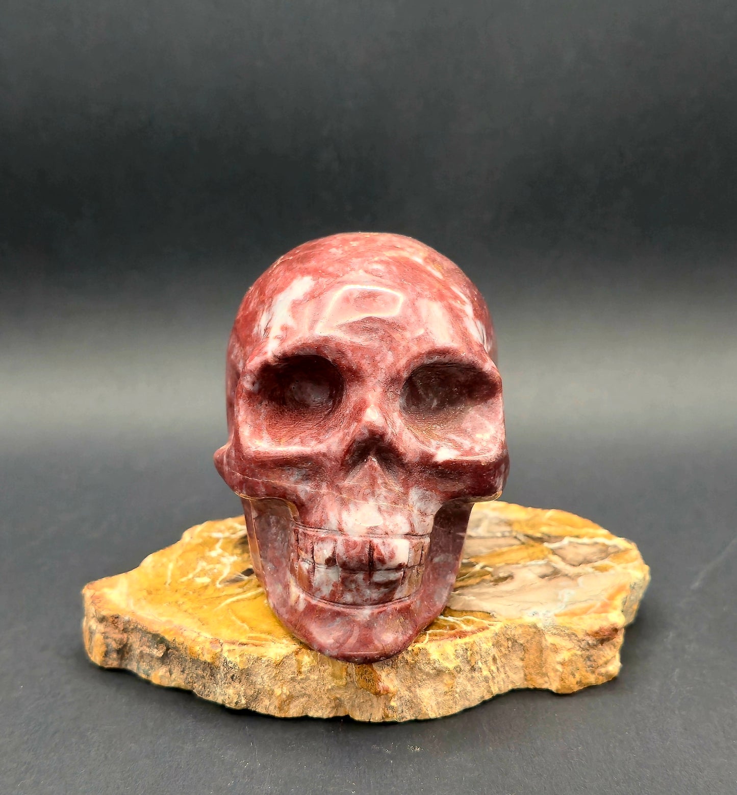 Red Jasper Skull